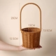 Маленькая круглая пластиковая цветочная корзина