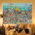 Ban Đầu Bạch Tuộc SpongeBob Hoạt Hình Treo Vải Trang Trí Tường Phòng Ngủ Sáng Tạo Nền Vải Dễ Thương Ngộ Nghĩnh Tấm Thảm thảm treo tường anime Tapestry