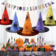 Halloween phù thủy mũ trẻ em phù thủy mũ khiêu vũ bố trí mặt dây chuyền người lớn cos ăn mặc trang trí vật tư - Sản phẩm Đảng / Magic / Hiệu suất