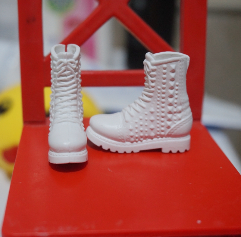 White Flat Bootsbrand Changing clothes Bobbi doll parts Flat shoes Chinese doll Xinyi doll shoes Flat shoes gym shoes