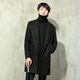 Mùa đông mới vô hình flash moon Hàn Quốc phiên bản của thiết kế ban đầu tide thương hiệu của nam giới cá tính retro đoạn dài Slim đúp cổ áo áo Áo len