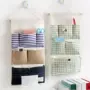 Đầu giường túi lưu trữ túi lưu trữ nhiều lớp treo tường bông tủ quần áo phòng ngủ vải phòng đơn giản cửa hàng - Trang chủ hộp trong suốt đựng bánh
