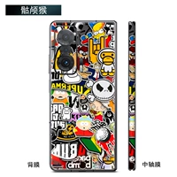 Наклейка-скулл обезьяна