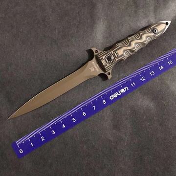 天猫fox意大利狐狸fx508507穆德斯短剑双刃户外高硬度直刀未开刃淘宝