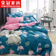 Evergreen dệt Dongkuan siêu mềm vàng ấm gia đình nhung chồn dày của bốn nhà sản xuất bộ đồ giường chống tĩnh - Khác