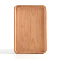 Hộ gia đình và thương mại khay gỗ tre có thể được tùy chỉnh hình chữ nhật tấm gỗ sáng tạo bồn tắm cá nhân bộ đồ ăn nhà bếp bằng gỗ - Tấm bát gỗ