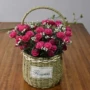 Wicker chậu hoa bình hoa mây hoa cổ điển vườn hoa chậu hoa xô giỏ hoa trồng trong chậu inserter chậu đất nung trồng lan