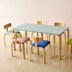 Bàn tư vấn giáo dục sớm Trung Quốc bàn dài đồ nội thất chơi lớp ngắn đệm đặt mẫu giáo bàn và dải ghế - Nội thất giảng dạy tại trường Nội thất giảng dạy tại trường
