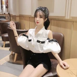 Летняя модная дизайнерская приталенная рубашка, 2020, популярно в интернете, тренд сезона, оверсайз