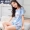 Bộ đồ ngủ cotton đô thị nữ mùa hè ngắn tay ngắn phù hợp với áo hai dây đẹp Hàn Quốc phiên bản 100% cotton phục vụ mùa hè nữ