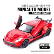 Corvette siêu hợp kim mô hình xe mô phỏng xe đua mô hình xe đồ chơi trẻ em kéo trở lại xe cậu bé - Chế độ tĩnh