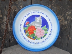 Чашка 古董文玩民俗老旧杂项收藏品旧金属器具老铁器影视剧道具老搪瓷盘