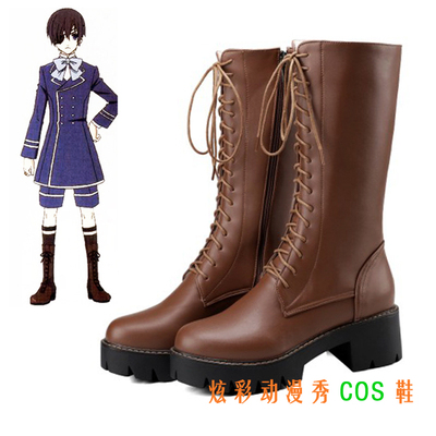 taobao agent Footwear, black boots, cosplay