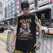 Ins country triều hip hop gió vest không tay nam T-shirt và châu Âu thương hiệu hiphop mồ hôi vest nam cá tính lỏng lẻo - Lót