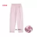 Quần pyjama nữ mùa hè cotton trung niên kích thước lớn nhà giản dị bố mẹ quần mỏng phần quần cotton lỏng đồ lót nam Quần tây