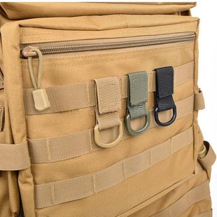 アウトドア戦術登山 D タイプ紛失防止キーホルダーバックパック MOLLE ナイロンウェビングクイックリリース接続バックル吊りリング D バックル