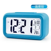 Простая и современная модель температуры умного часа ленивый спящий будильник тихий подсвет