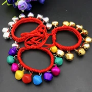 Lễ khai mạc Dancing Bracelet Dance Bell Bracelet Bện dây đỏ Bell Vòng chân Vòng chân Vòng tay Bell - Vòng chân