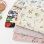 Bột nhỏ Nhật Bản nhập khẩu chất liệu cotton lanh vải hoạt hình DIY DIY quần áo váy quần áo vải sofa khăn trải bàn vải bố thô