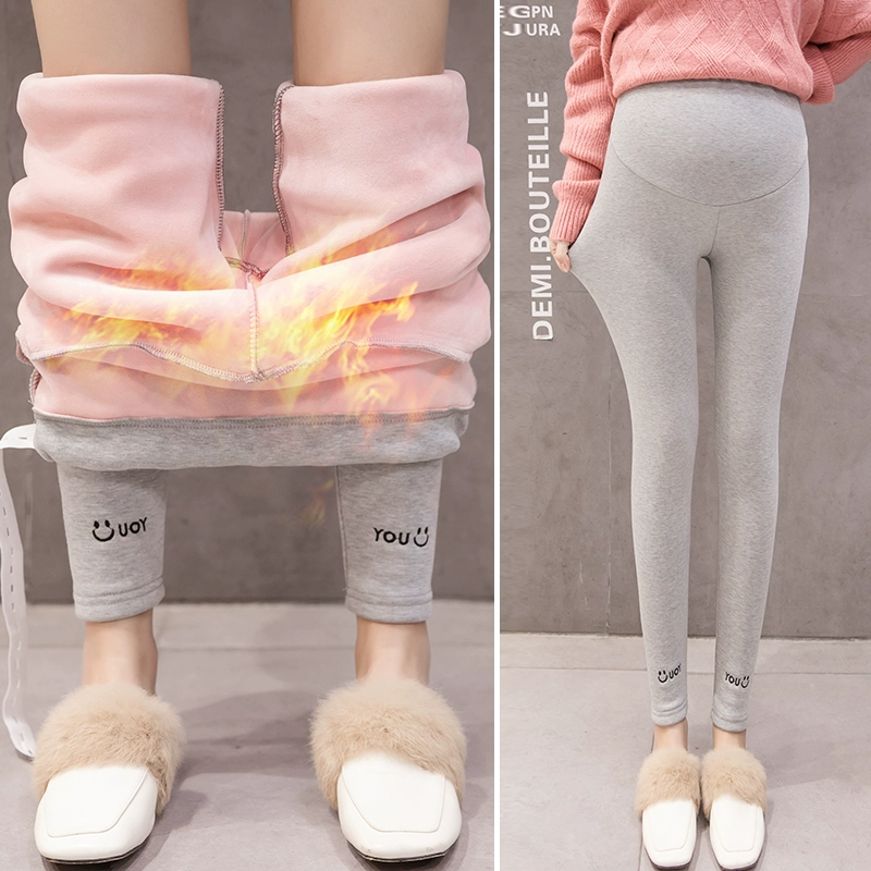 Quần legging cho bà bầu mùa xuân và mùa thu thời trang mẹ chân mùa hè hỗ trợ bụng bầu size lớn quần áo mỏng cho bà bầu mùa thu và quần mùa đông - Phụ nữ mang thai quần / quần bụng