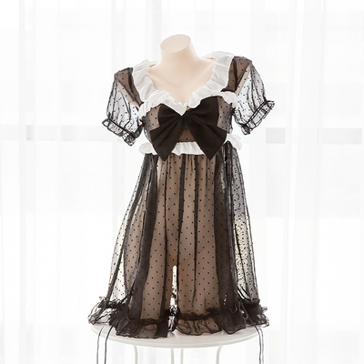 七了个三 透明波点睡衣连衣裙可爱情趣内衣性感透视低胸短裙-淘宝网 七了个三 透明波点睡衣连衣裙可爱情趣内衣性感透视低胸短裙-淘宝网