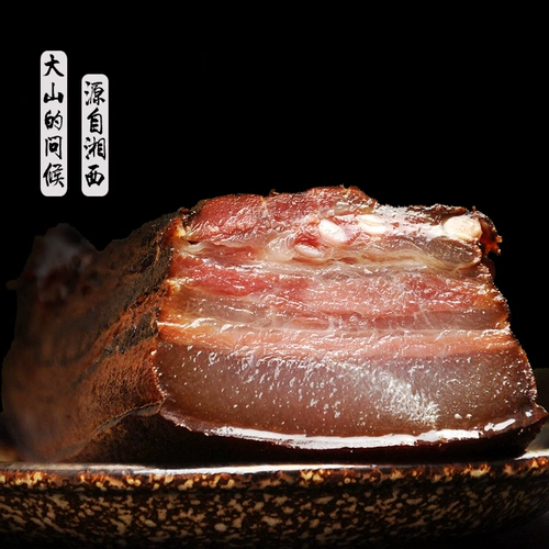 Свиной бекон с костяным беконом свинины копченой восковой вкус xiangxi danqing farmers 'groodfather домашний бекон маринованный мясо без судоходства