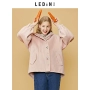 Áo khoác len trùm đầu Lecho 2019 mùa thu mới dành cho nữ ngắn học sinh Áo len nhỏ thêu - Áo khoác ngắn áo kaki nữ