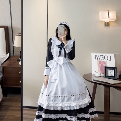 taobao agent Apron, long skirt, work nurse uniform, dress, cosplay, Lolita style, plus size