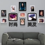 Магазин парикмахерской на стенах декоративная живопись подвесная картинка рама стена прическа картинка с парикмахером картинка редкая фона декоративная фоновая стена фоторамка