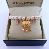 Колокольчик ручной работы, чокер, милое ожерелье из жемчуга, цепочка, аксессуар, домашний питомец, замок долголетия