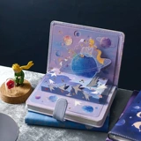 Космическое изысканное трехмерное звездное небо, ноутбук, книга