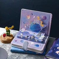Космическое изысканное трехмерное звездное небо, ноутбук, книга