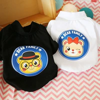 Quần áo cho chó cưng Teddy Bomei mùa xuân và mùa hè mỏng Phần cá tính Tự làm đen và trắng T-shirt thương hiệu lưới đỏ trang phục mèo - Quần áo & phụ kiện thú cưng 	áo váy cho mèo