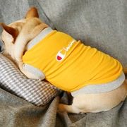 Chó chiến đấu quần áo Bago Yingdou Keji chó béo độc quyền áo cổ tròn mùa xuân và mùa hè mới gói thoải mái và thoáng khí - Quần áo & phụ kiện thú cưng