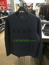 Толстовка 加拿大代购dkny男士太空棉logo字母时尚圆领加厚卫衣