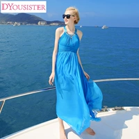 DYouSister Шелковое цветное пляжное платье, юбка, стиль бохо