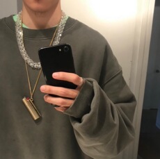 Толстовка 质感爆炸yeezy season 6 kanye高街大地色基础水洗做旧卫衣外套