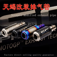 Xe máy sửa đổi ống xả lớn displacement thể thao âm thanh xe hơi ống khói sợi carbon Scorpio laser tiêu chuẩn ống xả phổ bô xe máy honda