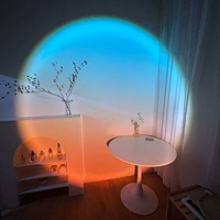 Атмосферный радужный заполняющий свет подходит для фотосессий для спальни с проектором, ночник, популярно в интернете