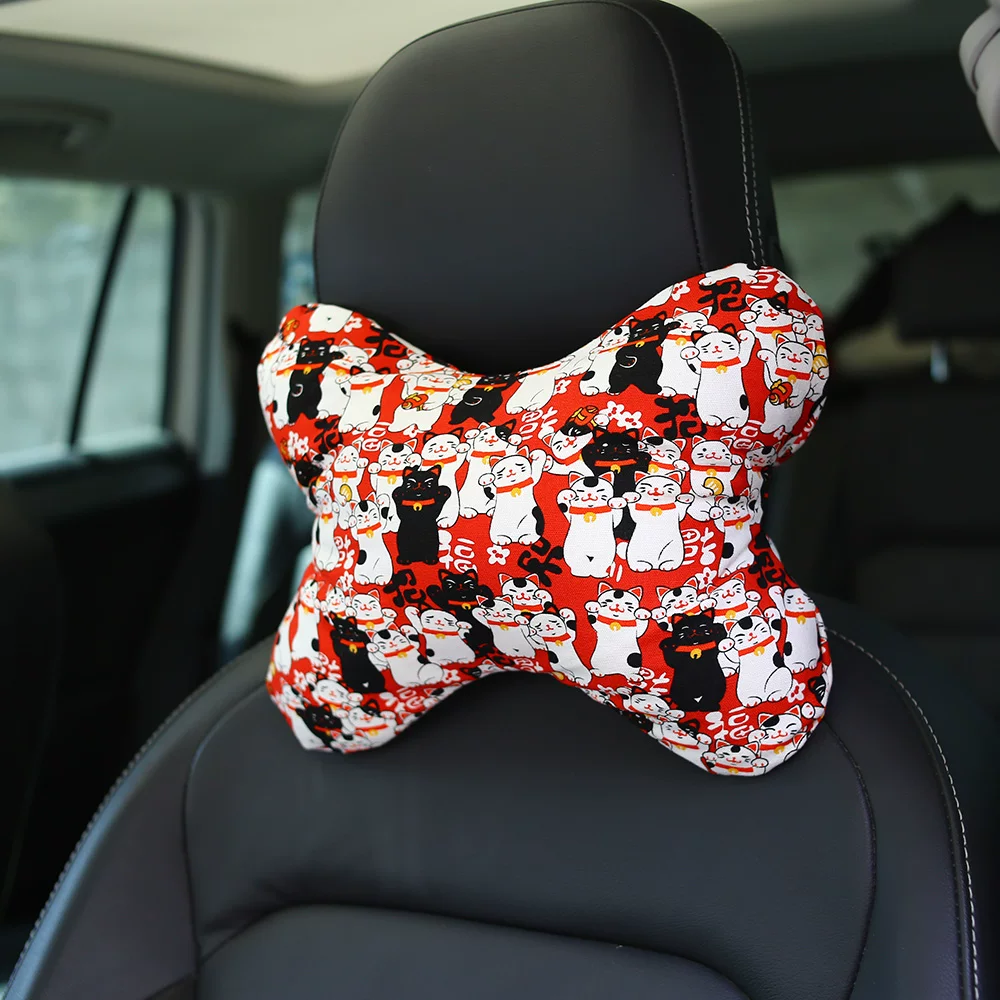 Japanese modified retro neck pillow, for luck