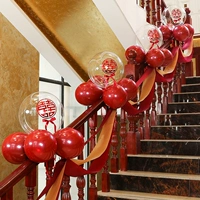 Лестничная поручена декоративная марля свадебная свадебная персонаж тянет мяч для цветов, свадебные поставки свадебная комната эскалатор