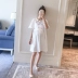 Sản phẩm Hàn Quốc phiên bản dài của bộ váy cotton thời trang mùa hè rộng kích thước váy búp bê ngắn tay mùa hè - Áo thai sản Áo thai sản