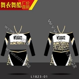 Танцевальный танец крутой индивидуальный дизайн с низким соревнованием команды Sliming Willming Phower Set Set L1823-01