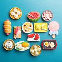 Креативный трехмерный китайский магнит на холодильник, украшение, сувенир, деликатесы, китайский стиль