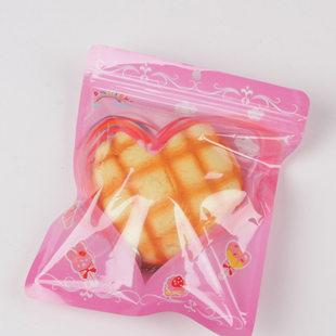Polyurethane squishy packaging bag, colourful resealable pack, toy outer bag