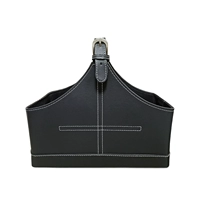 Средняя поперечная корзина черная вязаная