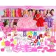Ngoan ngoãn Barbie món quà sinh nhật sớm búp bê thời thơ ấu ngọt dress up playsets búp bê chơi nhà hộp quà lớn
