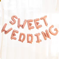 Молодожены и счастливые буквы алюминиевый фильм о воздушном шарике свадебное украшение сладкая свадебная алюминиевая фольга свадеб свадебный свадебный свадебный файл