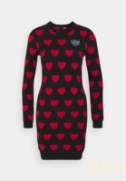 Британцы купили прямую почту Z 2021 Новая юбка, цветовая картина в форме сердца с длинным вязаным платьем 6.27