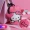 Hellokitty phim hoạt hình dễ thương nữ kéo xe da trường hợp chìa khóa thiết lập phù hợp 骐 da Corolla Polo phổ quát - Trường hợp chính